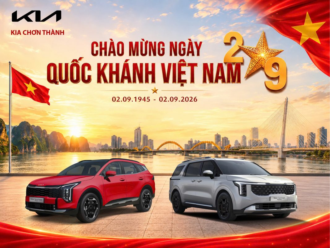 Bảng Giá Xe Kia Tháng 09/2026. Chào Mừng Đại Lễ 02/09
